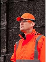 Portwest PW79 Men Safety Bump Cap Orange Hi Vis 7cm Peak EN 812 view 3