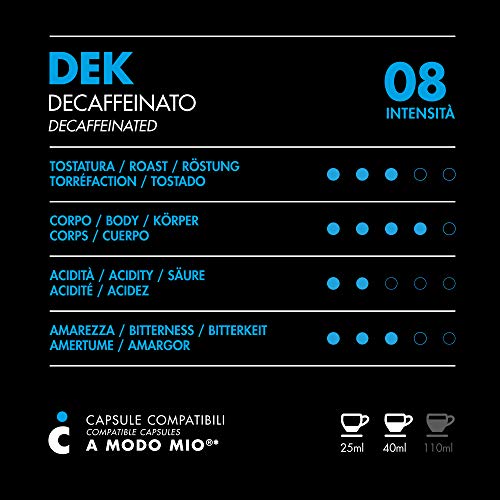 Il Caffè Italiano 120 Kaffeekapseln mit dem Lavazza A Modo Mio System kombpatible - Mischung Dek (koffeinfreier Kaffee… – Bild 3