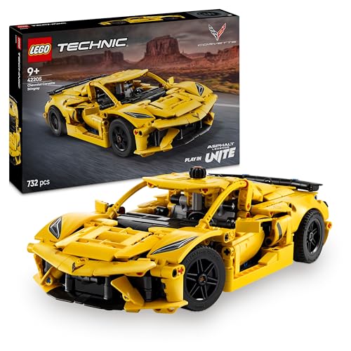 LEGO Technic Chevrolet Corvette Stingray - Modello di Auto da Corsa da Costruire, Giochi per Bambini e Bambine da 9 Anni in su Fan delle Macchine Giocattolo e dei Veicoli Sportivi con Funzioni 42205