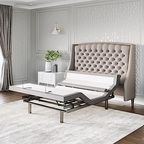 Sven & Son Queen Adjustable Bed Base Frame Platinum (Individual Head