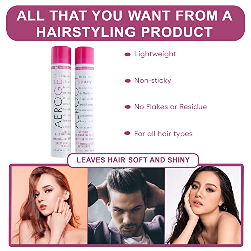 TRI Aerogel Hairspray NonToxic Hair Finishing Spray for Styling, Volumizing and Holding Curly