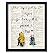 akeke Classic Winnie the Pooh quote vintage book Art Prints - Friend Girlfriend Birthday Friendship Gift 8x10 Unframed Art Poster - Great Child, Boy, Girl, Nursery Room Decor (feel love)