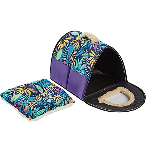 Cat Beds for Indoor Cats, Cat House Cat Tent Bed Cat Cave for Indoor Cats Clearance Self Warming 2 in 1 Foldable Cozy Cats Small Pets Puppy Kittens Bed Tent Soft Removable Washable Cushioned Pillow