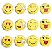 Emoji Magnets Smiley Magnets Refrigerator Magnets Fridge Magnets Smiley Face Manets Office Magnets Kitchen Magnets Mood Magnet Cute Funny Round Magnets Button Home Decoration Organizer (Smile Faces)