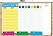 Crafty Charts - Family Responsibility Reward Chart Dry Erase Poster Board Repositionable at a Glance Weekly Planner Chore Chart Bright Colors - FREE Marker Pen & Eraser - X-LARGE 17 inch x 11 inch