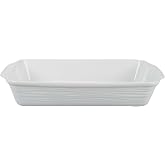 BIA Cordon Bleu Kalahari Porcelain Baker With Handles, 16" x 8.5"; 3.75 qt., White