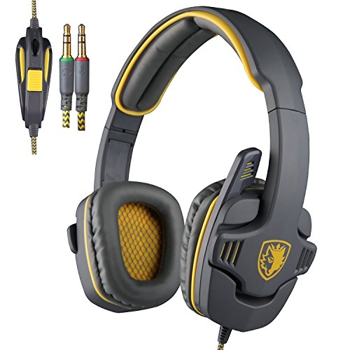 Sades SA-708 Zombie Version Stereo Gaming Headset 3.5mm Plug With Mic Computer Headphone Soft PU Lea