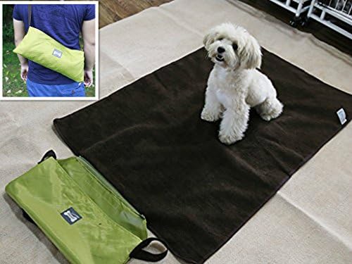 Coofone Pet Dog Bed Portable Outdoor/Indoor Waterproof Snuggle Comfort Blanket Reversible Design Pet Dog Travel Blanket Sleeping Mat In 2 Colors (Green)