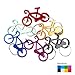 SWATOM Bicycle Bottle Opener with Keychain Key Tag Chain Ring Accessories 6PCS…