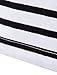 uxcell Men's Striped T Shirt Crew Neck Long Sleeve Casual Cotton Pullover Tee Top Black and White 38