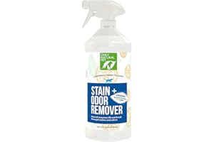 Only Natural Pet Enzyme Powered Stain & Odor Eliminator - Professional Pet Urine Pee Cleaner Deodorizer For Dogs - Hardwood Floors Carpets Upholstery - Fresh Mandarin Orange & Green Tea Scent - 32Floz
