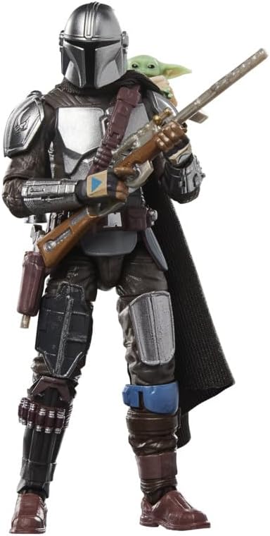 Hasbro The Vintage Collection, Il Mandaloriano e Grogu, action figure deluxe collezionabile ispirata al film The Mandalorian & Grogu, da 9,5 cm — foto 5 di 8