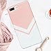 J.west Compatible with iPhone 8 Plus Case Pattern Printed Bumper Slim TPU Soft Rubber Silicone Cover Anti-Scratch Thin Back Protective Phone Case Cover (Rose Gold)