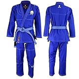 Ultra Light Version with Preshrunk Fabric “Spartacus” BJJ JIU JITSU GI by VERUS (Blue, A2)
