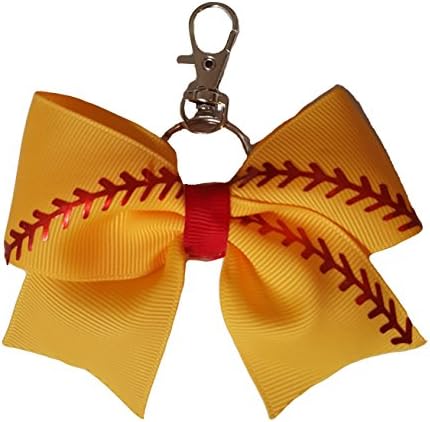 Cheer bows Key hook Chain, Backpack Bow Softball