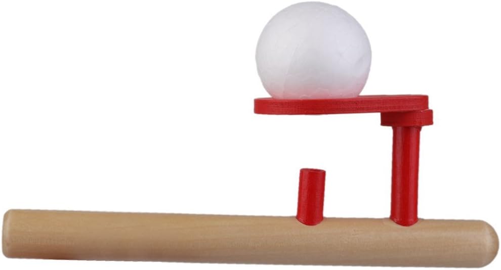 kimberleystore Classic Wooden Games Floating Blow Pipe Balls Blowing Toys