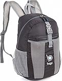 Bago Lightweight Backpack. Waterproof Collapsible Rucksack for Travel and Sports. Foldable and Packable Daypack for Adults, Teens and Children.