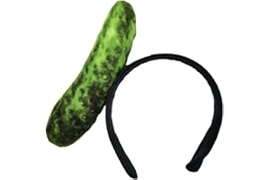 VIGUEUR Pickle Headband, Green Cucumber Costume Accessory for Adults, Party Cosplay Supplies