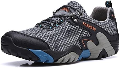 CraneLin Men's Outdoor Hiking Shoes for Men Walking Sneaker Boating Water &amp; Trail Shoes CRHW2032-Grey-39