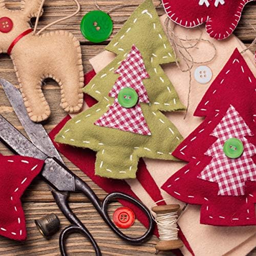 Christmas ornament DIY kit with colorful buttons and stitching resin materials, priced at $8.99.