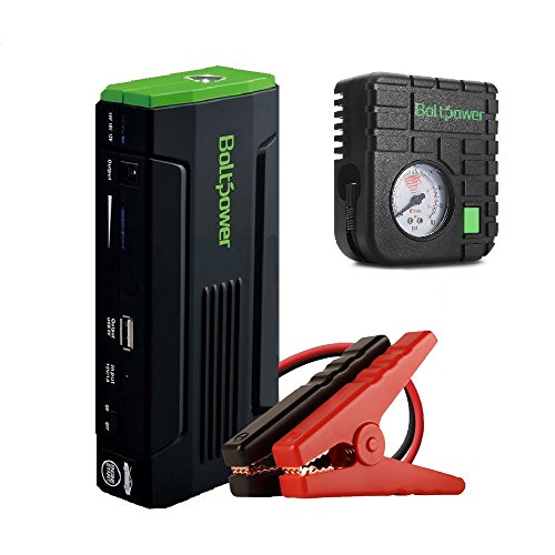 Bolt Power D28A 500 Peak Amp Portable Jump Starter with Air Compressor