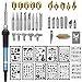 46pcs Wood Burning Kit with Adjustable Temperature Soldering Pyrography Wood Burning Pen, Embossing/Carving/Soldering Tips