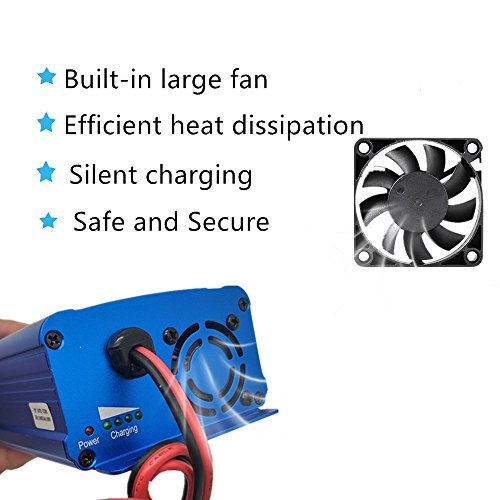 24V 5Amp Automatic Battery Charger Maintainer, Car Battery Charger Maintainer with Alligator Clips for Scooter, Wheelchair, Motorcycle, eBike, Lawn Mower Electric Tools Emergency Light etc - Thumbnail 5