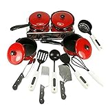 PIXNOR Kitchen Toys Kids Cookware Playset Chef Toy Pans Pots Pretend Play