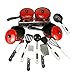 PIXNOR Kitchen Toys Kids Cookware Playset Chef Toy Pans Pots Pretend Play