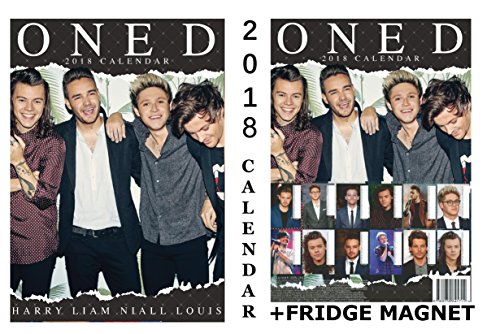 ONE DIRECTION CALENDAR 2018 + ONE DIRECTION FRIDGE MAGNET