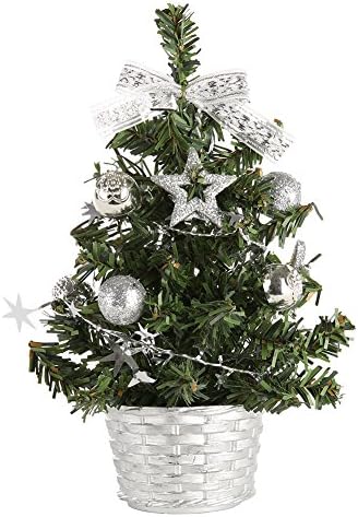 Reefa 20/30/40cm Mini Artificial Christmas Pine Trees,Xmas Desktop Decorations Festival Home Party Ornaments