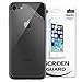 EasyAcc Back Protector for iPhone 8 [1 Pack], 0.01mm Ultra Slim Anti-Scrach High Definition Clear Protector Shield - PET Soft Film Compatible for iPhone 8/ iPhone 7 Jet Black
