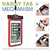 MoKo Waterproof Phone Pouch Holder 2Pack, Underwater Cellphone Case Dry Bag with Lanyard Armband Compatible with iPhone 14 13 12 11 Pro Max X/Xr/Xs/SE 3, Samsung S21/S10, Black+Red