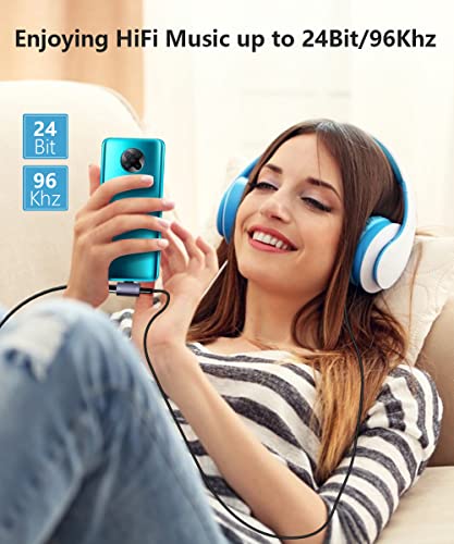 USB C to 3.5mm Headphone and Charger Adapter, 2 in 1 USB C to 3.5mm Aux Headphone Jack with 60W PD Fast Charging Dongle Compatible with Galaxy S22/S22 Ultra/S21/S21+/S21 FE/A53, Google Pixel 5/4/4XL