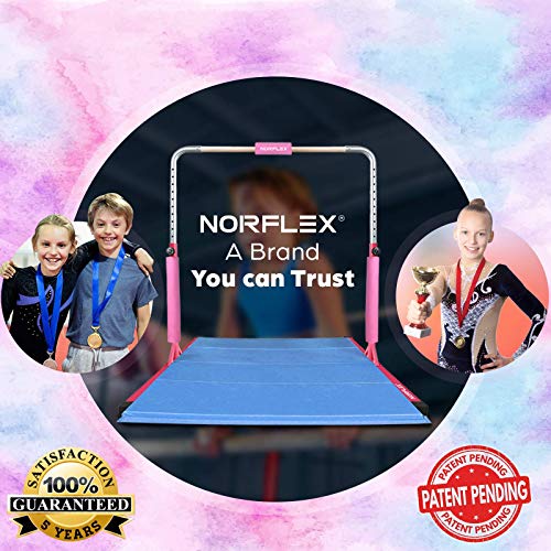 NORFLEX Adjustable Gymnastics Bar for Kids Gym Bar Set Gymnastics