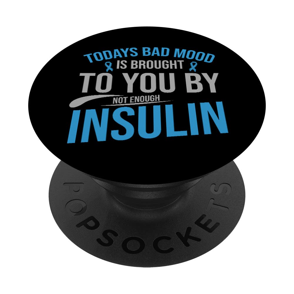 PopSockets Diabetes Awareness Type 1 2 - Diabetic T1D T2D PopSockets Swappable PopGrip