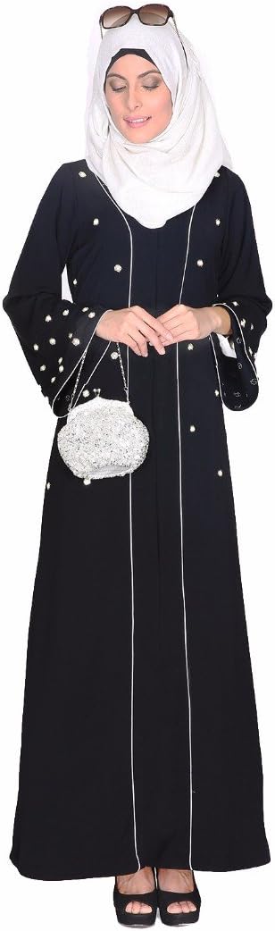 Modest Forever Delicate Pearl Embroidered Abaya