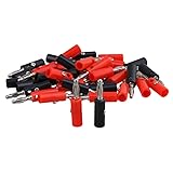 RDEXP 40pcs Nickel Plated 4mm Multimeter Probe