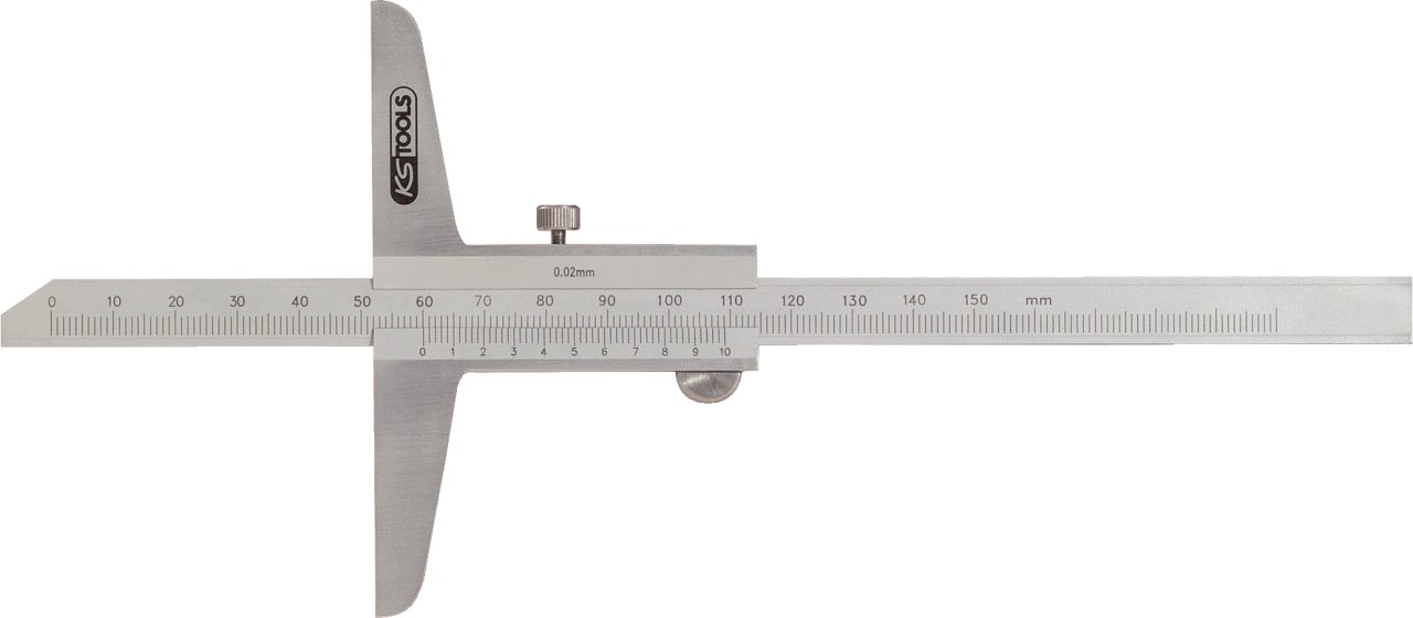KS Tools 300.0575 Depth gauge, 0-300mm, h=150mm