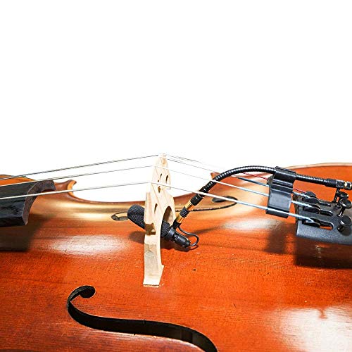 AV-JEFES PMM19B-LS-VA Viola Clip-On Musical Instrument Microphone for Sennheiser Wireless Microphone and Phantom Power Input