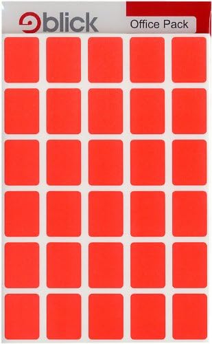Blick Labels, Red, Self Adhesive Stickers Office Pack, Rectangular, 19mm x 25mm, 960 Labels, for Home Office, Family, School, Letters