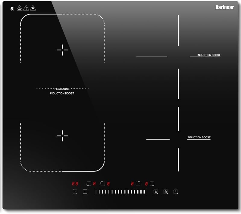 Plaque Induction 4 Feux avec Flexi Zone 7200W