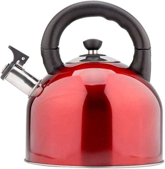 Kichvoe Edelstahl Teekessel 4L Mit Pfeife - Wasserkocher Für Induktion & Gasherd