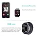 Wingtech Smart Watch Phone 1.54 Inch Phone Syc Fully Support Android 4.3 above and iPhone5s /6/6s/7/7s/8 (Partial Functions for iPhone) (Black)