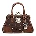 Bioworld Harry Potter Celestial Kiss Lock Handbag, Brown and Gold