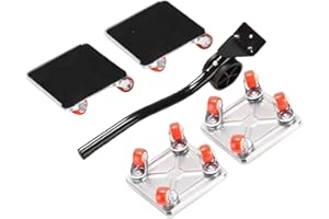 YWHWXB Furniture Lift Set & Furniture Mover Tool, Furniture Dolly with 4 Wheels,1200Lbs Load,360°Rotation Rubber Wheels for Moving Sofa Cabinet Refrigerator-2Pairs Anti Slip Pad