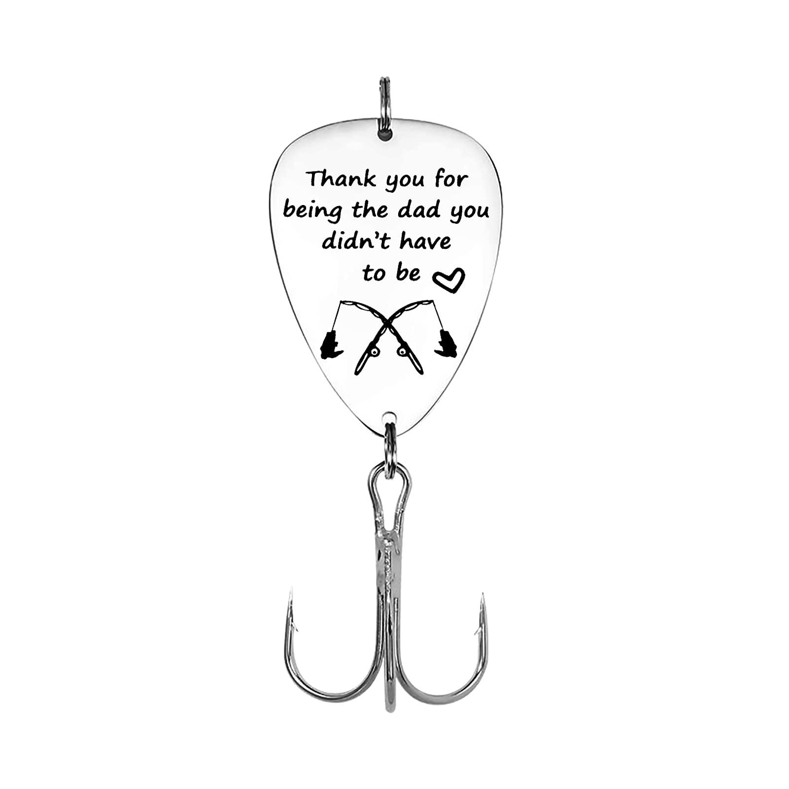 Ximalun Step Dad Gifts Fathers Day Gift Thank You for Being The Dad You Didn’t Have to Be Fishing Lure Gift for Stepfather Thanksgiving Day Christmas Birthday Gifts Step Dad Gift from Daughter Son