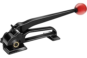 JIADIstrap Heavy Duty Banding Strapping Tensioner Manual Packaging Tools Windlass for 1/2"-3/4" Width Metal Steel Strapping Coil