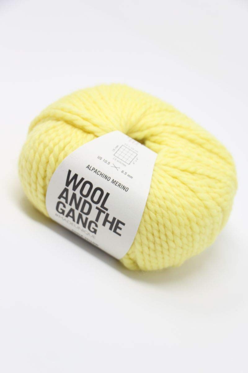 Wool and the Gang Alpachino Merino, Chalk Yellow (177), 100g — image 1