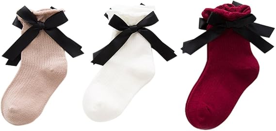 Amazon 虫の物語 可愛い ソックス 子供 靴下 女の子 ベビー 靴下 キッズ おしゃれ 子供 靴下 3足セット お姫様 くつした 吸湿 抗菌 動物 リボン L 靴下 通販